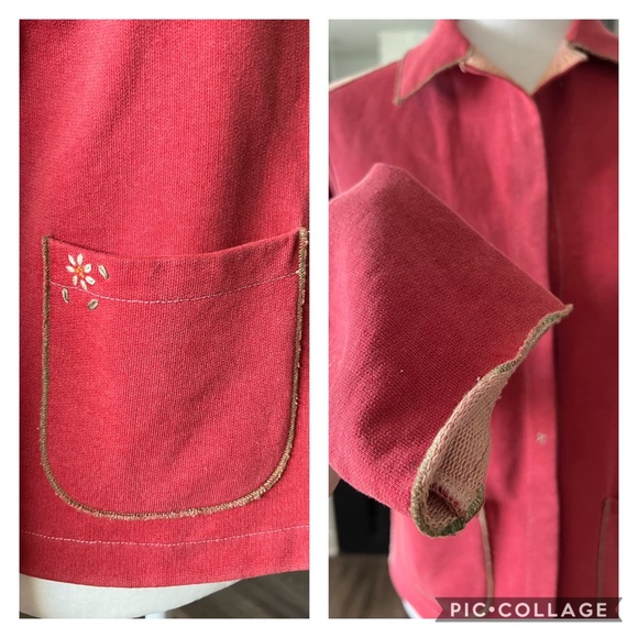 burning torch jacket M one button cotton - Picture 5 of 11